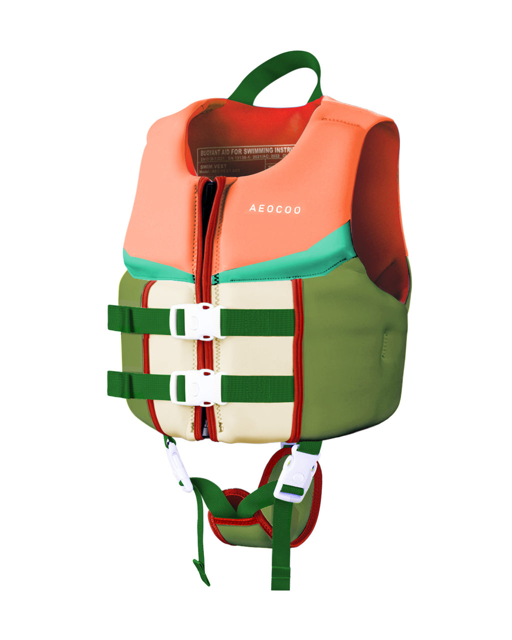 AEOCOO Kids Swim Vest – Buoyancy Pool Float Jacket for Ages 2-9 Years, 20-90 lbs (Color 2)