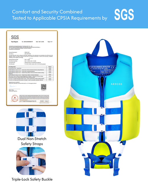 AEOCOO Kids Swim Vest – Buoyancy Pool Float Jacket for Ages 2-9 Years, 20-90 lbs (Color 5)