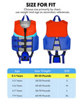 AEOCOO Kids Swim Vest – Buoyancy Pool Float Jacket for Ages 2-9 Years, 20-90 lbs (Color 4)