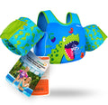 AEOCOO Toddler Swim Vest – Puddle Float Jumper with Arm Floaties for Kids 1-7 Years, 20-70 lbs (dinosaur)