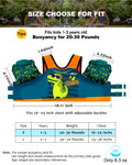 AEOCOO Toddler Swim Vest – Puddle Float Jumper with Arm Floaties for Kids 1-7 Years, 20-70 lbs (Cool-Dino)