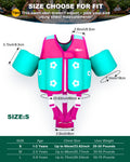AEOCOO Kids Toddler Swim Vest – Pool Float Jacket with Crotch Strap for Ages 1-9 Years, 20-70 lbs(Pink)