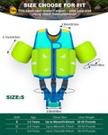 AEOCOO Kids Toddler Swim Vest – Pool Float Jacket with Crotch Strap for Ages 1-9 Years, 20-70 lbs (Blue)